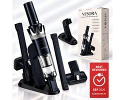 Vesora® 3-in-1 Kruimeldief - Kruimelzuiger Snoerloos best verkocht - Krachtige Handstofzuiger met Opzetstukken en Steel - Ook Voor Dierenharen - Stofreiniger - Autostofzuiger - Air Duster - HEPA-filter - Draadloos - Best Verkocht - Blauw / Zilver
