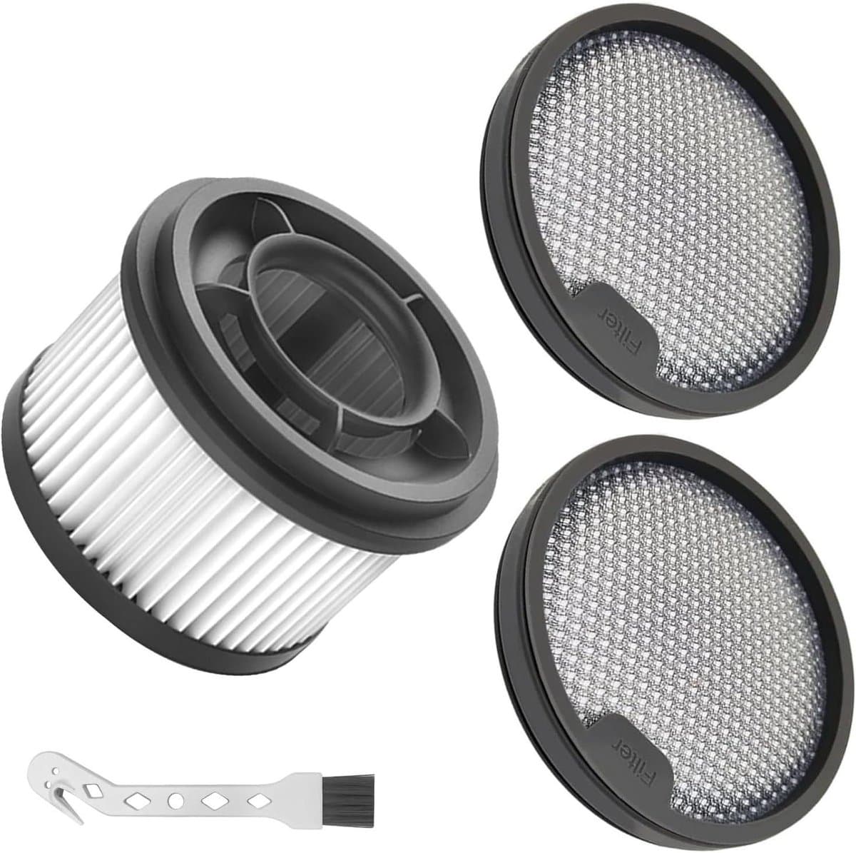 Ronte - Voorfilter stofzuiger - Wasbare reserveonderdelen - 3 HEPA-filters - Reinigingsborstel — afbeelding 1