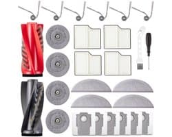 PromoHome 28-delige accessoireset - Complete vervangingsset met hoofdborstels, zijborstels, HEPA-filters, dweilpads, stofzakken en reinigingsgereedschap