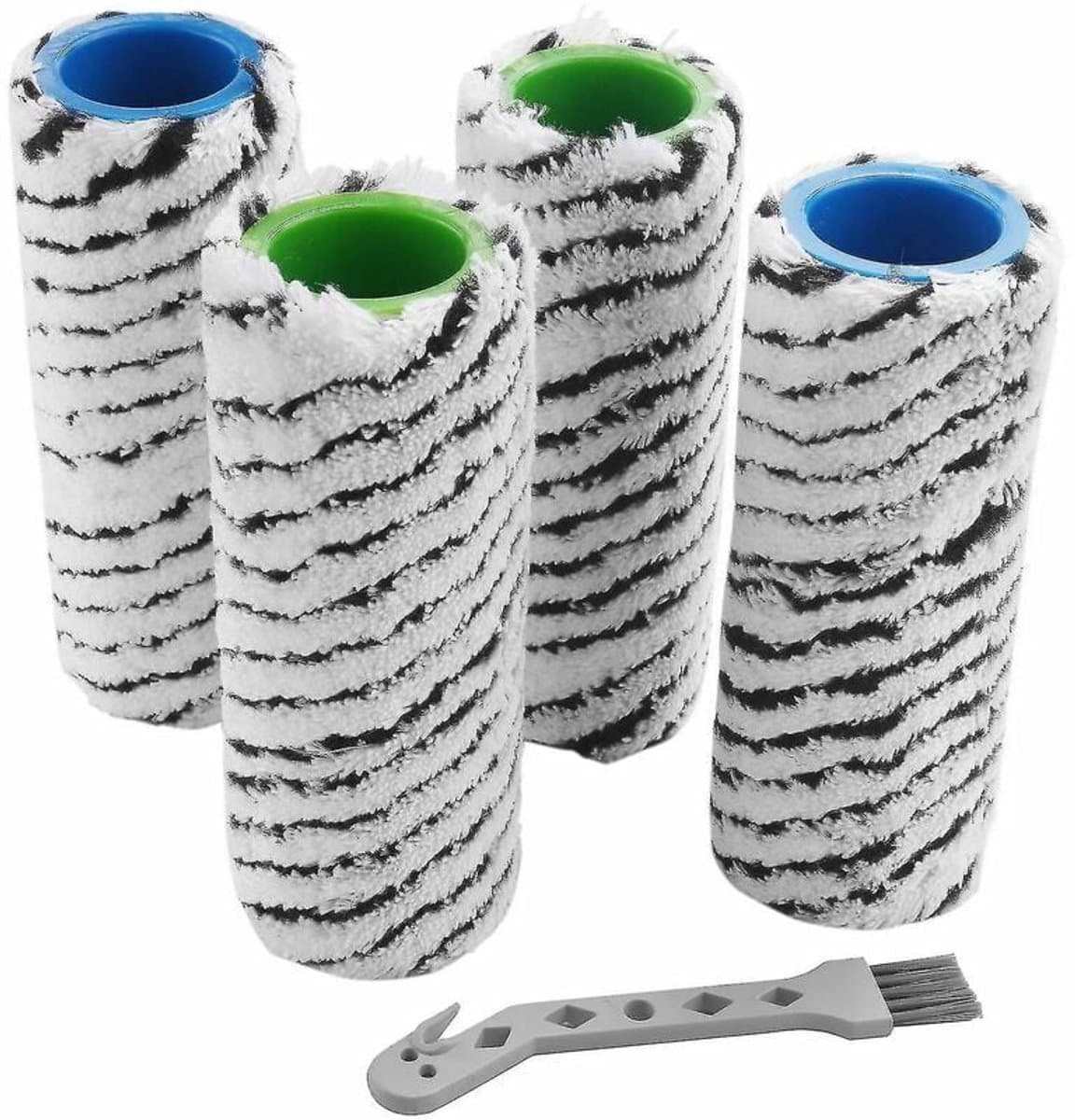 Rollenborstel set voor Kärcher - 4 stuks, steenborstel, duurzame reinigingsborstels - Geschikt voor FC7 en FC5 vloerenreinigers - Voor huishoudelijk gebruik en vloeronderhoud — afbeelding 1