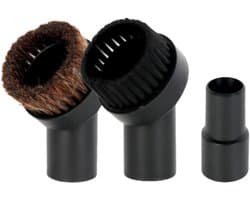 2 Stuks -Stofzuigerborstel Universeel 32/35 mm - Plumeau Zacht & Hard - Met Adapter - Opzetborstel voor Miele, Philips, AEG, Electrolux & Rowenta