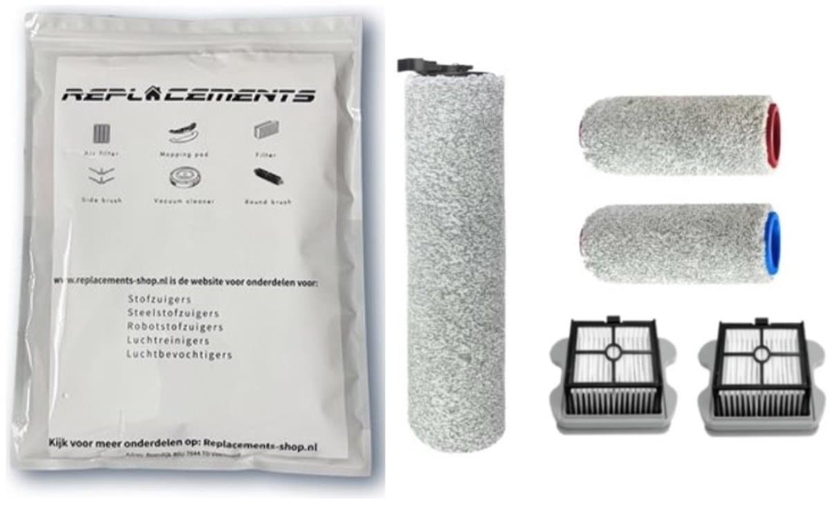 Replacements® borstels en filters geschikt voor de Roborock DYAD U10 (Wd1s1a) — afbeelding 1