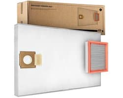 SQOON® Serviceset geschikt voor Parkside PPWD 30 - Gelijk aan model: 30381494, PPVFT 30 A1 - Ideaal voor het vervangen van stofzakken en filter in nat- en droogzuigers