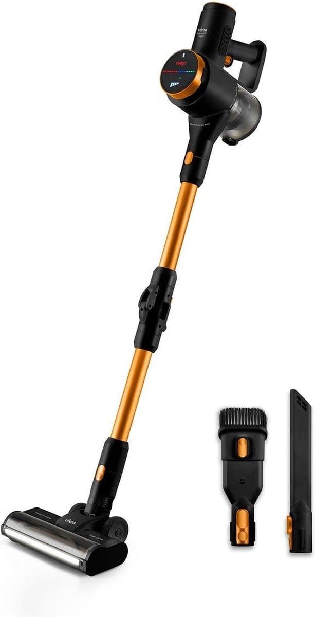 Ufesa Inspire U5 Digital 2-in-1-steelstofzuiger AC Droog Zakloos 0,5 l 300 W Zwart, Geel 2 Ah — afbeelding 1