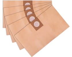 VONROC Stofzuigerzakken voor VC504AC, VC506AC & VC509AC nat-en droogzuiger/alleszuiger – 5 stuks