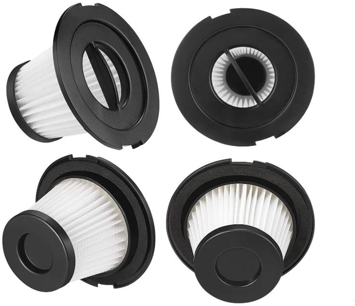 BukkitBow - Set van 4 HEPA Filter Geschikt voor H.Koenig UP600 & UP810 - Vervangingsonderdeel voor Draadloze Stofzuiger - Power Clean Accessoire - 4 Stuks — afbeelding 1