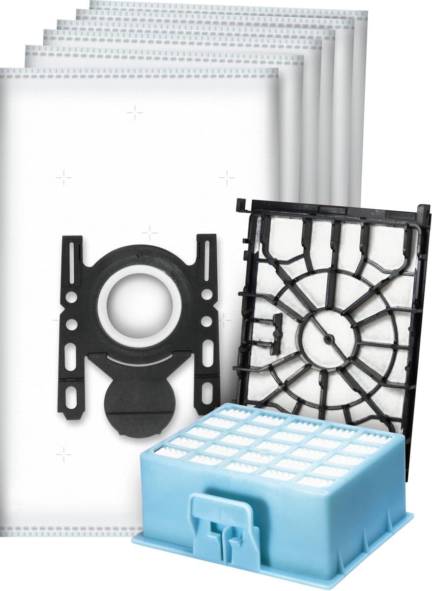 10x Dparts G-ALL stofzuigerzakken - 1 HEPA filter - 1 motorfilter - geschikt voor Bosch Move On en Serie 6 stofzuiger - MoveOn - nr. 00579421 - 00576833 - BBZ41FGALL — afbeelding 1