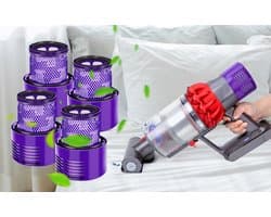 4 Stuks Robuuste HEPA Filters voor Dyson V10 SV12, vervangingsfilter voor de V10 SV12-stofzuigerserie van Dyson, Cyclone Filter V10, V10 Absolute