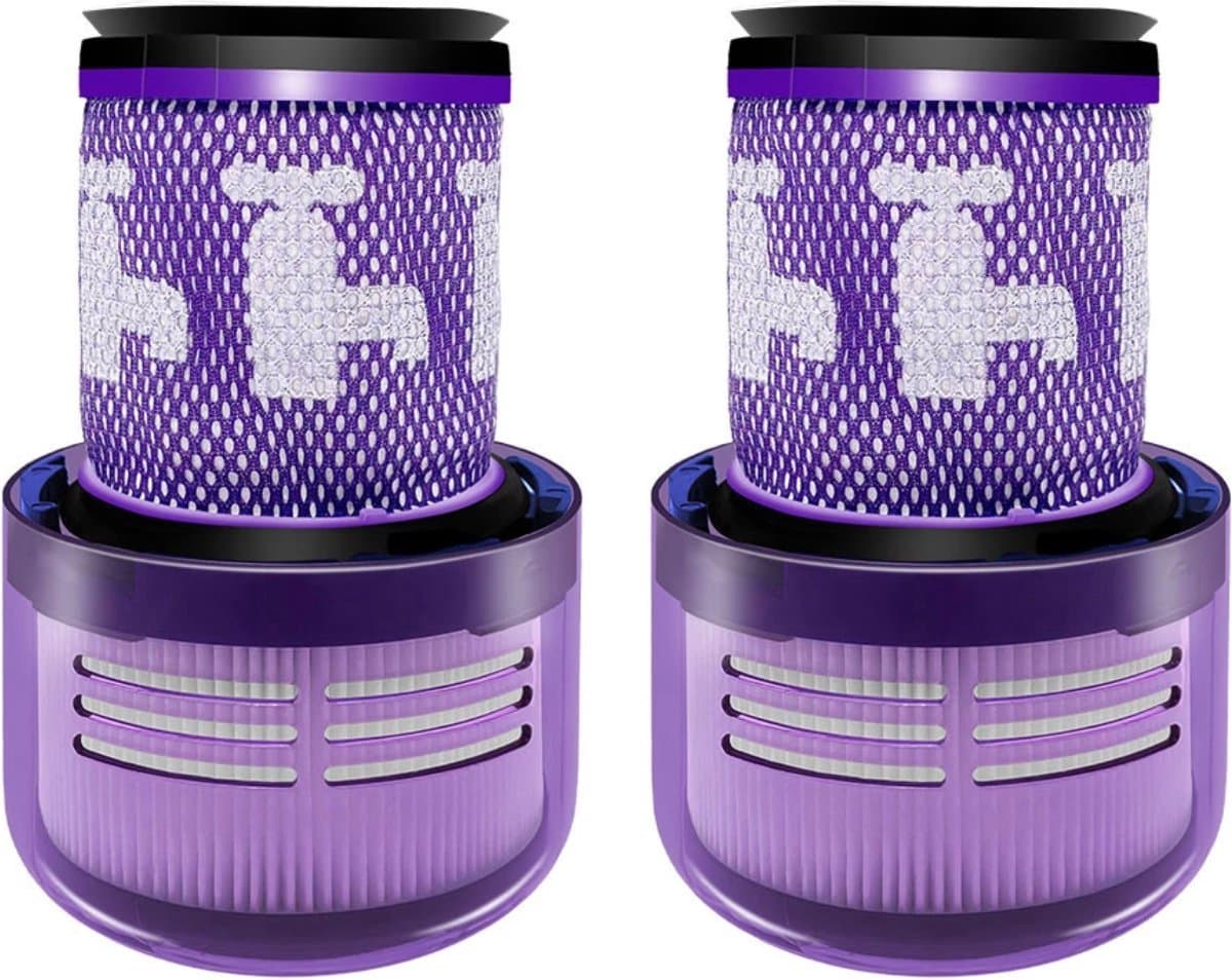 2 x HEPA Filter geschikt voor Dyson V12. Check de afbeelding met je oude filter. GEEN Sv12. Detect Slim & Absolute motor filter. — afbeelding 1