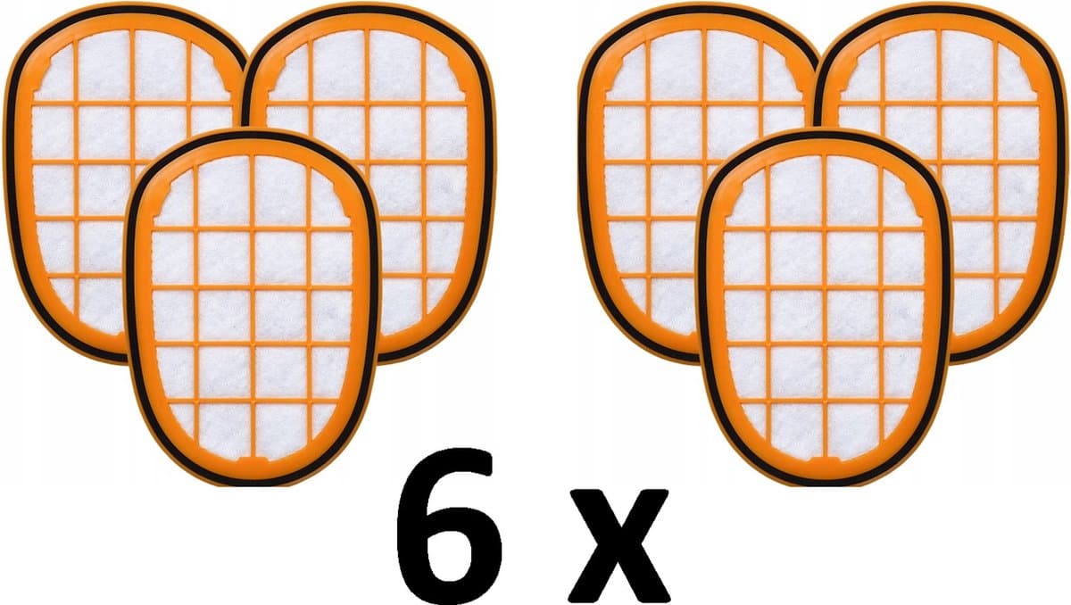 6 X stofzuigerfilter vervanging voor Philips FC5005, FC6802, Speedpro Max Aqua 8000, FC6802, XC8147, SPEEDPRO MAX 6000 FC, SPEEDPRO MAX 7000 XC, SPEEDPRO MAX 8000 XC — afbeelding 1