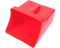 Handstofblik Bureau - Mini Stoffer - Snel Opruimen - Ergonomisch Handvat - 24.8 cm Lengte - Rood