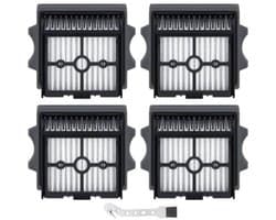 4-delige HEPA-filterset geschikt voor Tineco FLOOR ONE Stretch S6/SWITCH S6/SWITCH S6 Stretch/SWITCH S7 Stretch/S7 Stretch Steam/S7 Stretch Ultra/S9 Artist/S5 stofzuigers, en Combo/i6 Stretch/i5 Stretch/S7 Artist stofzuigers