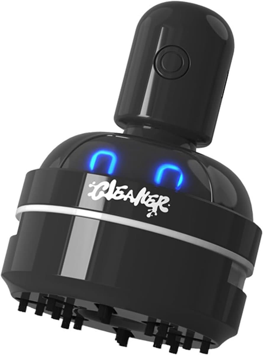 Tafelstofzuiger - Zwart - 7,2 x 7,2 x 10,2 cm - Draadloze Mini-Stofzuiger met USB-Oplaadfunctie - Voor Huishouden en Kantoor — afbeelding 1