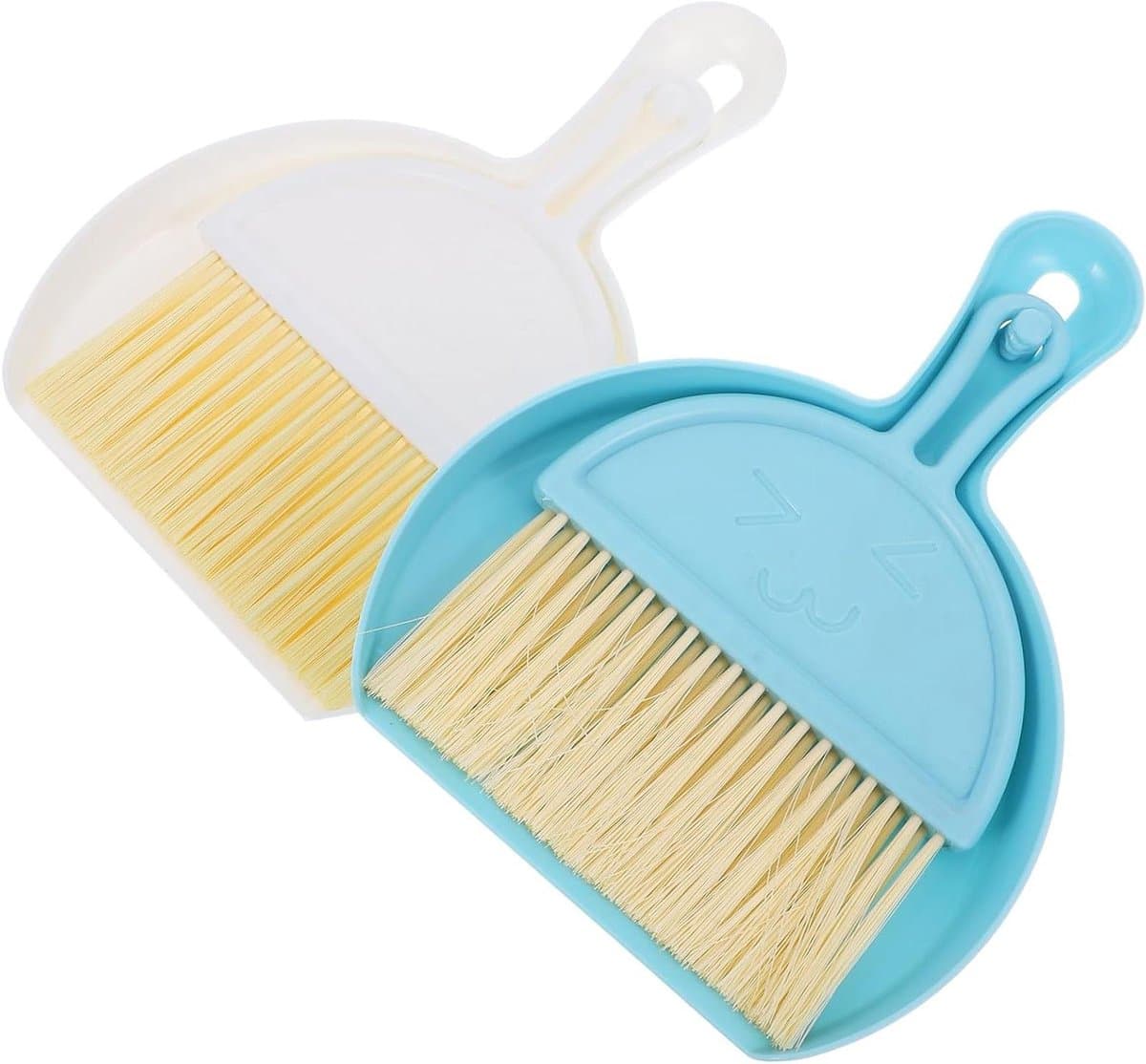 Stoffer en Blik Set - Kleine Veegset - Snel Opruimen - Compact Ontwerp - 21 cm - Diverse Kleuren — afbeelding 1