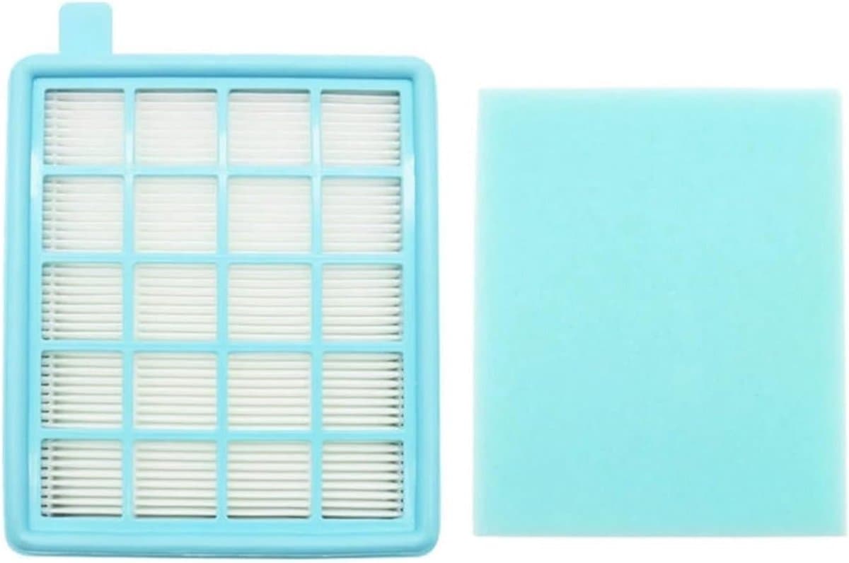 2 stuks - Inclusief een filtergaas en filterkatoen - filter sponsfilter voor stofzuigers, compatibel met Philips FC8633 FC8635 FC8646 FC8647 FC8670 FC8671 FC8672 FC9321 FC9323 FC9324 — afbeelding 1
