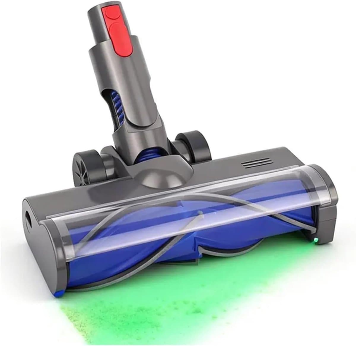 Vervangende anti-klitborstelkop - Vloerborstel voor stofzuiger - Compatibel met Dyson V8, Cyclone V10, V11 en V15 draadloze stofzuigers - Geschikt voor dunne tapijten en hardhouten vloeren - Zwart — afbeelding 1