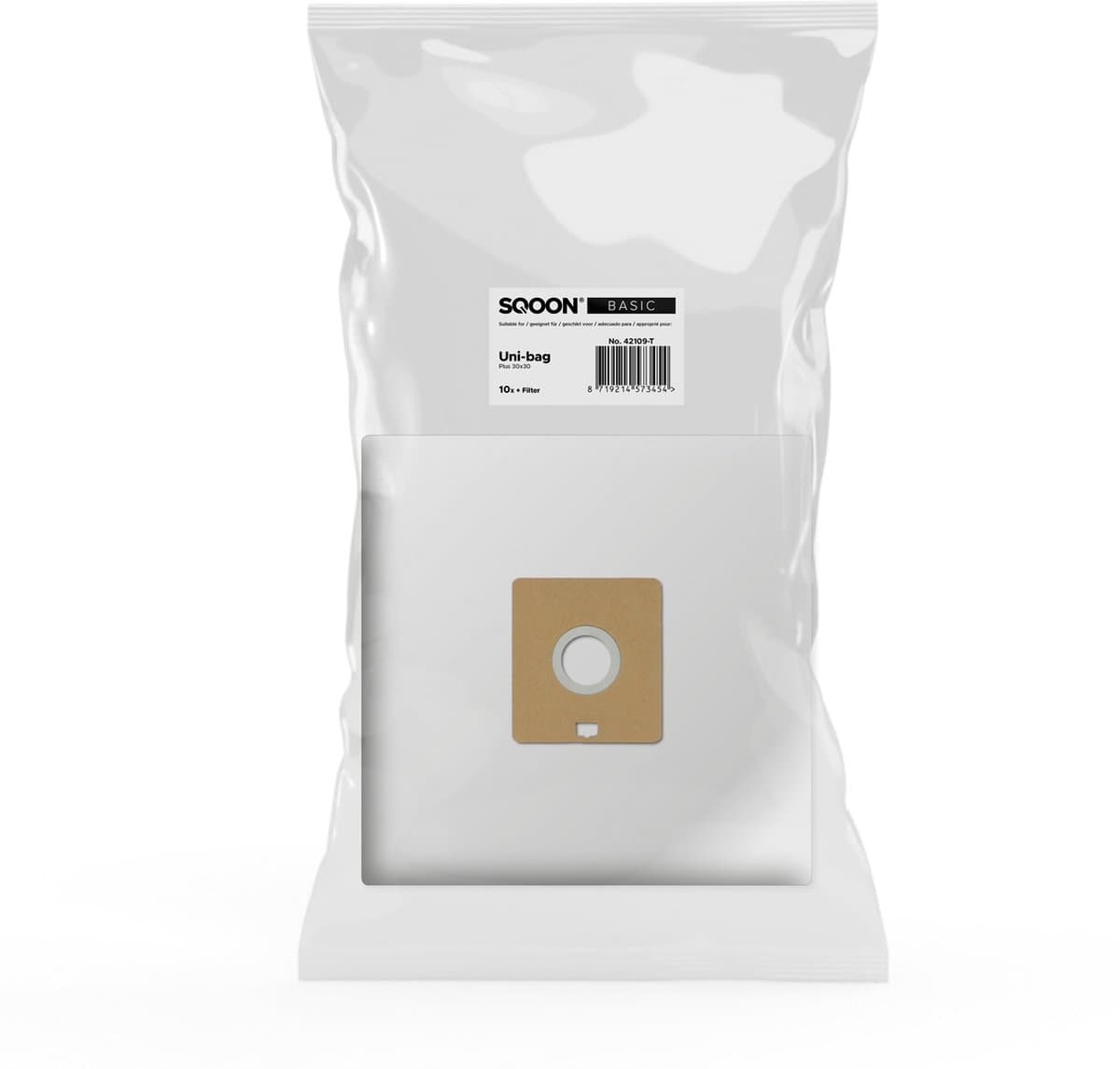 SQOON® Stofzuigerzakken Basic Geschikt voor Uni-Bag Plus - 10 Stuks — afbeelding 1