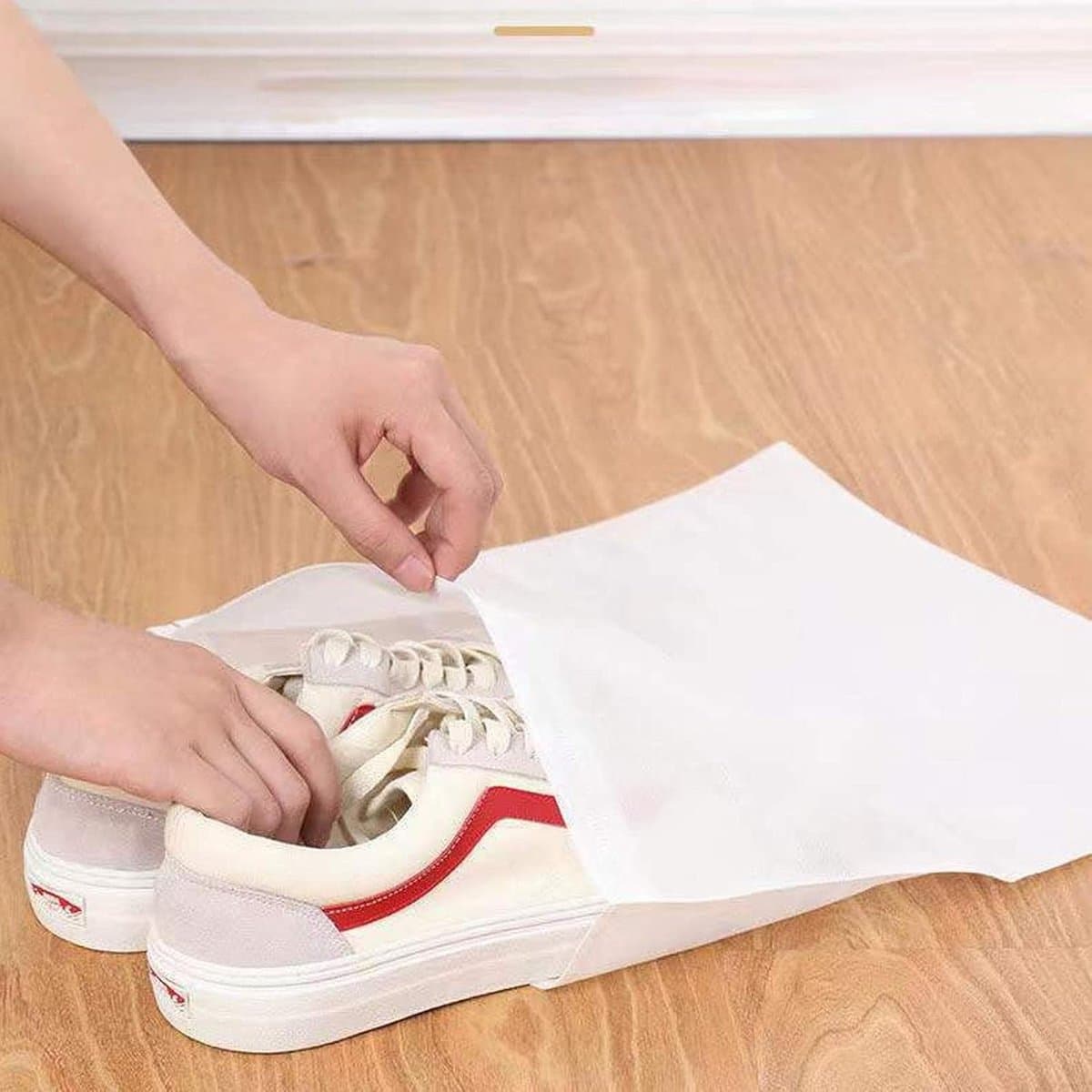50 Stuks Stofzakken voor Schoenen met Trekkoord - Reistas Organizers — afbeelding 1
