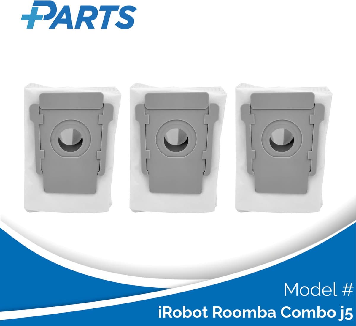iRobot Roomba Combo j5 Stofzakken (3 Stuks, Plus.Parts® alternatief voor 4626194 / 4640235) — afbeelding 1