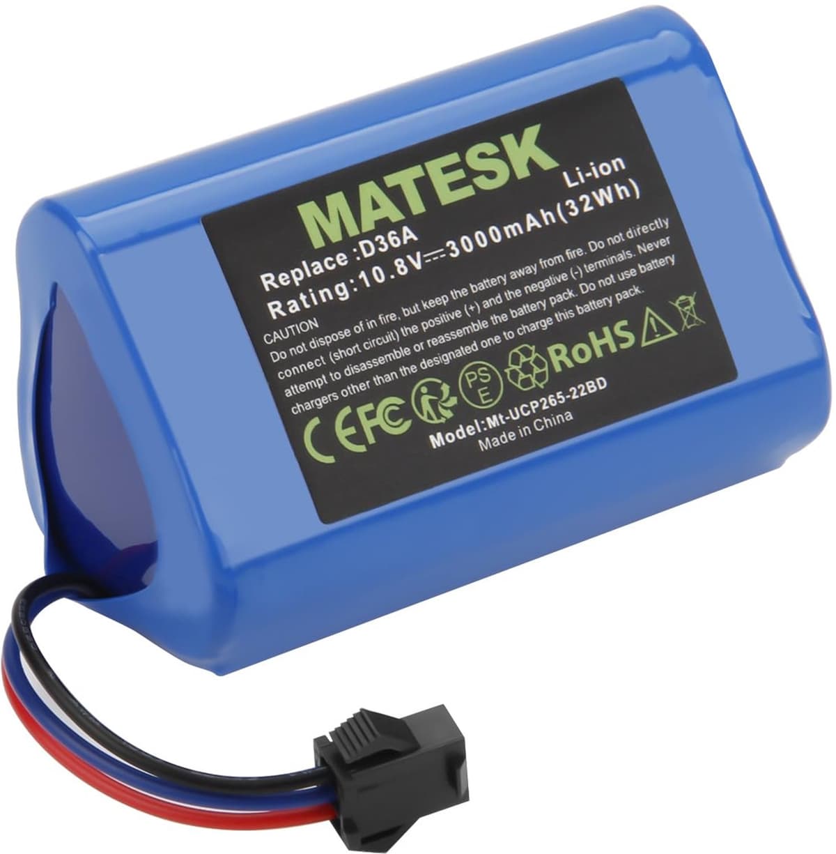 Stofzuigeraccu - 10,8 V 3000 mAh - Geschikt voor Ecovacs Deebot — afbeelding 1
