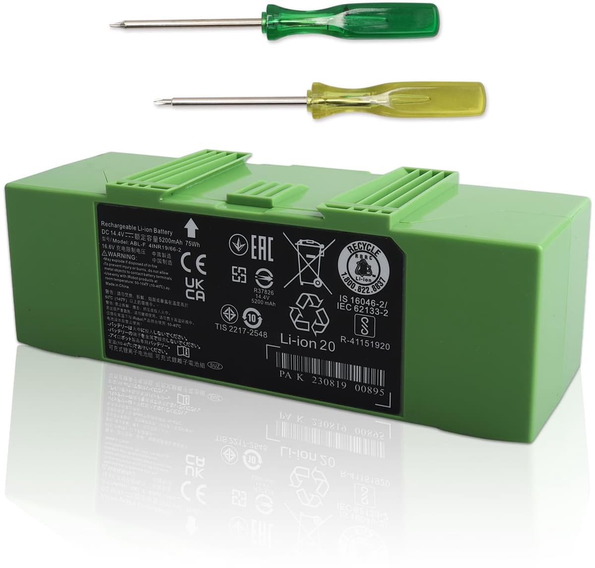 Stofzuigeraccu - 14,4 V - 5200 mAh - Compatibel met iRobot Roomba — afbeelding 1