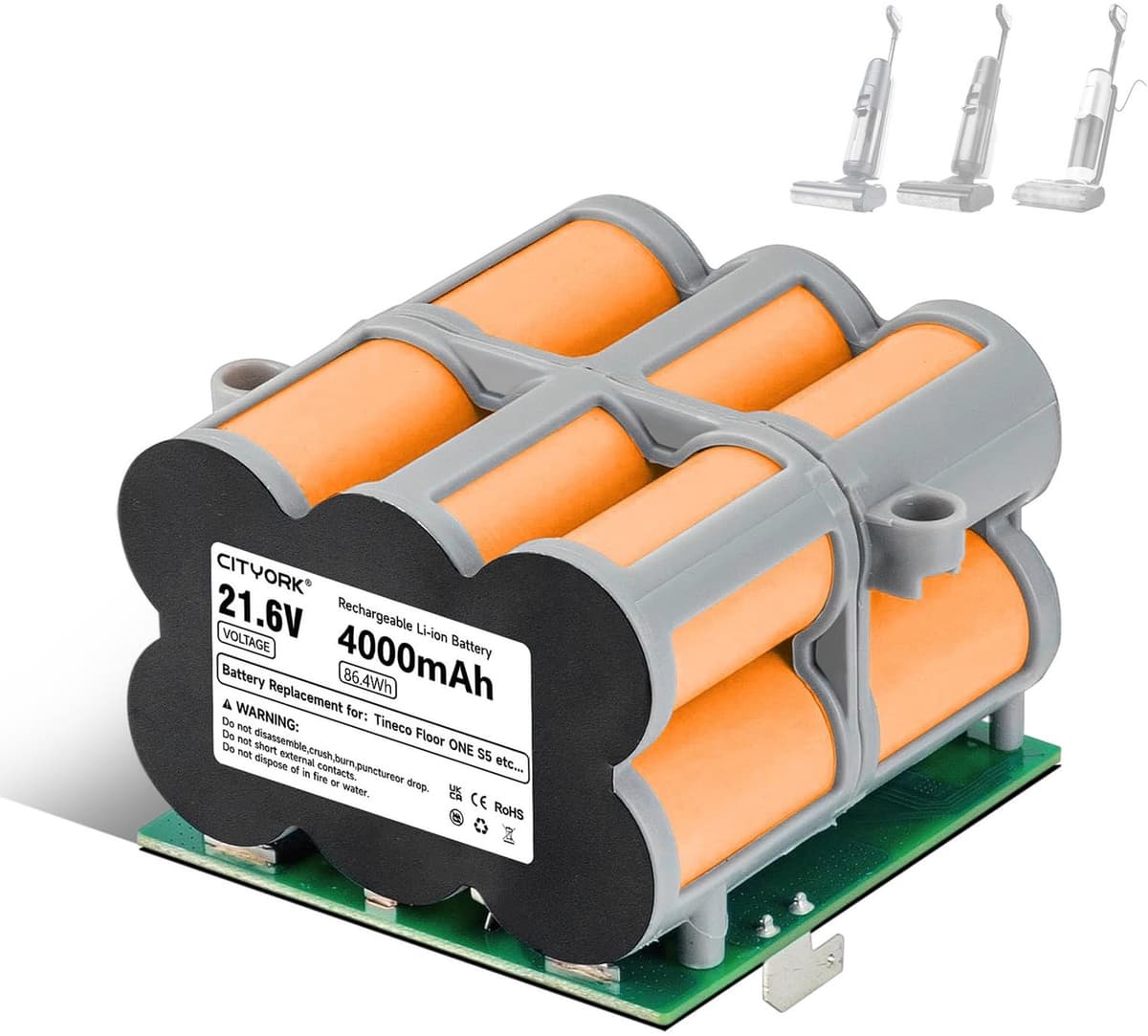 Stofzuigeraccu - 21,6 V - 4600 mAh - Compatibel met Tineco — afbeelding 1