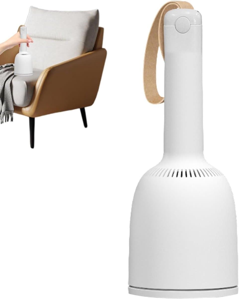 Tafelstofzuiger - Mini stofzuiger - Bureau schoonhouden - Krachtige zuigkracht - 18.7 cm hoog - Wit — afbeelding 1