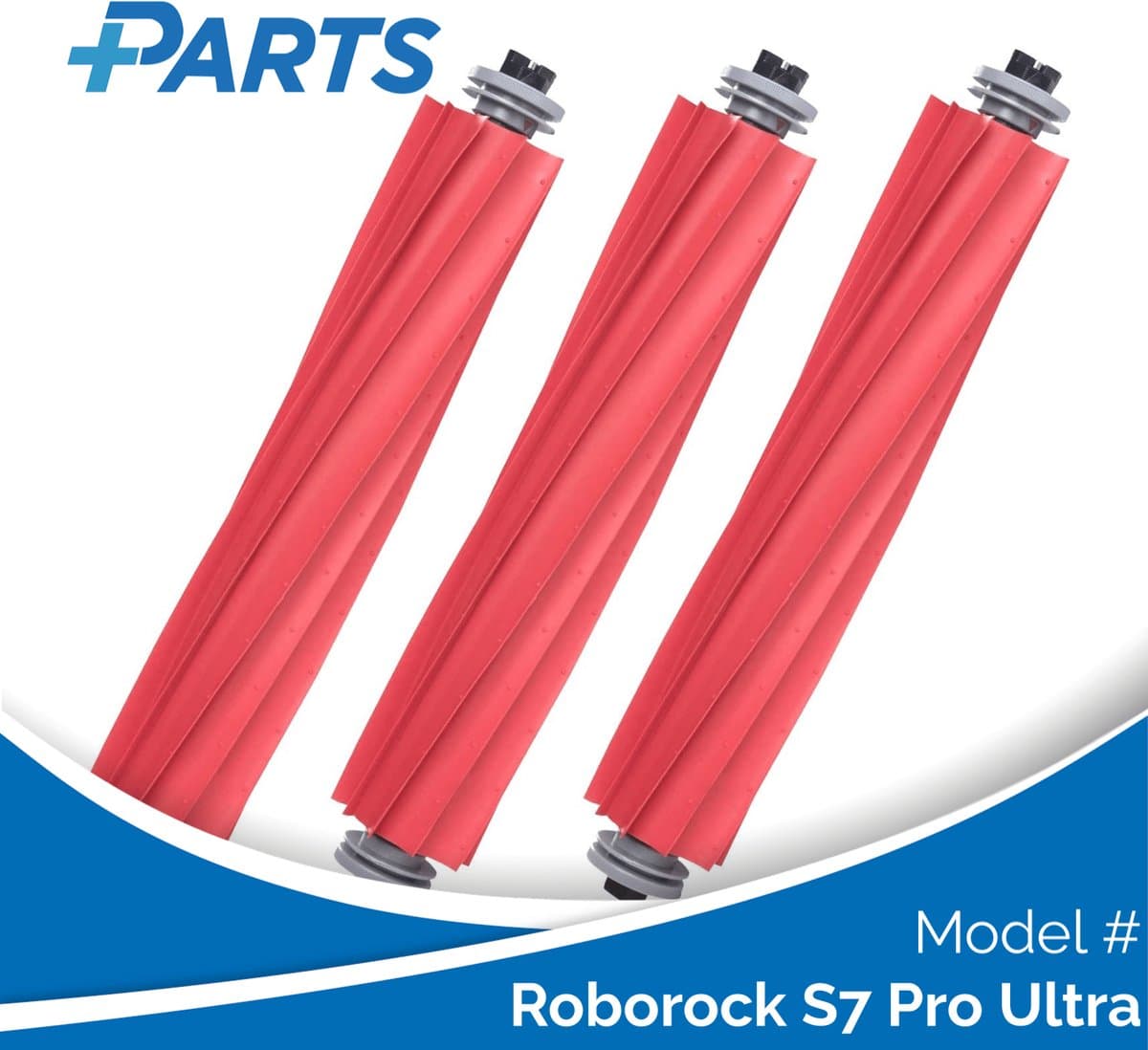 Roborock S7 Pro Ultra Borstels (3 Stuks, Plus.Parts® alternatief voor 8.02.0079) — afbeelding 1