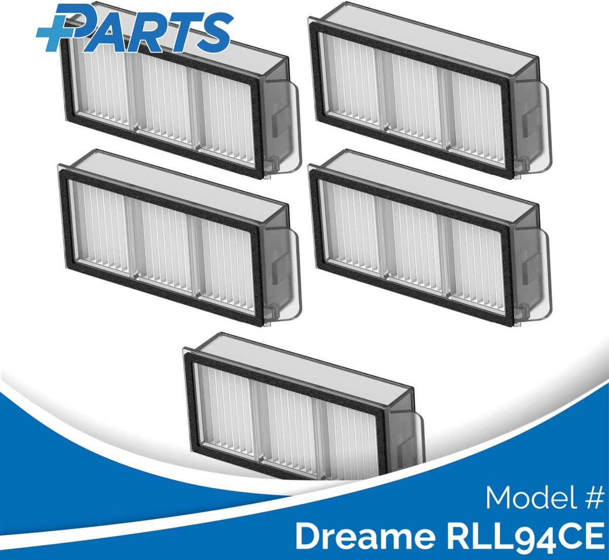 Dreame RLL94CE Filters (5 Stuks, Plus.Parts® alternatief voor RHF21) — afbeelding 1