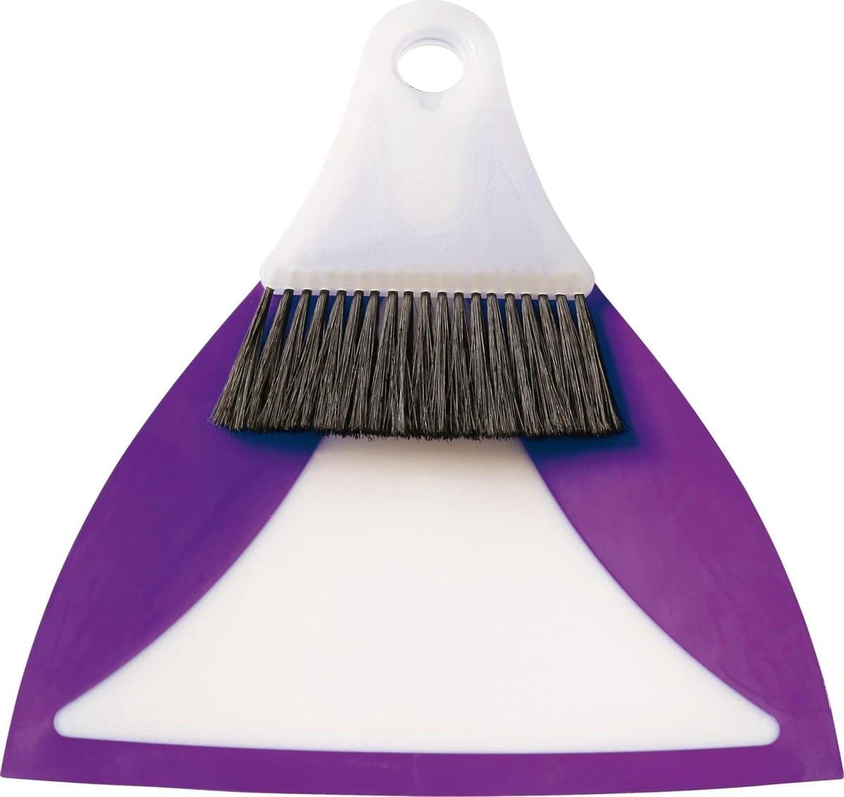 Veegset met handveger - Tafelveger kruimelset - Snel opruimen - Ruimtebesparende opslag - 275 x 247 x 10 cm - Pruim — afbeelding 1
