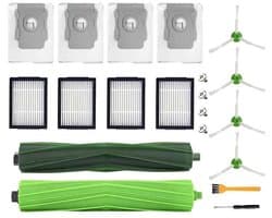 Vervangende accessoires Geschikt voor iRobot Roomba i7/i7+/i3+/i4+/i6+/i8+/j7+, 20-delige vervangingsset inclusief 2 hoofdborstels