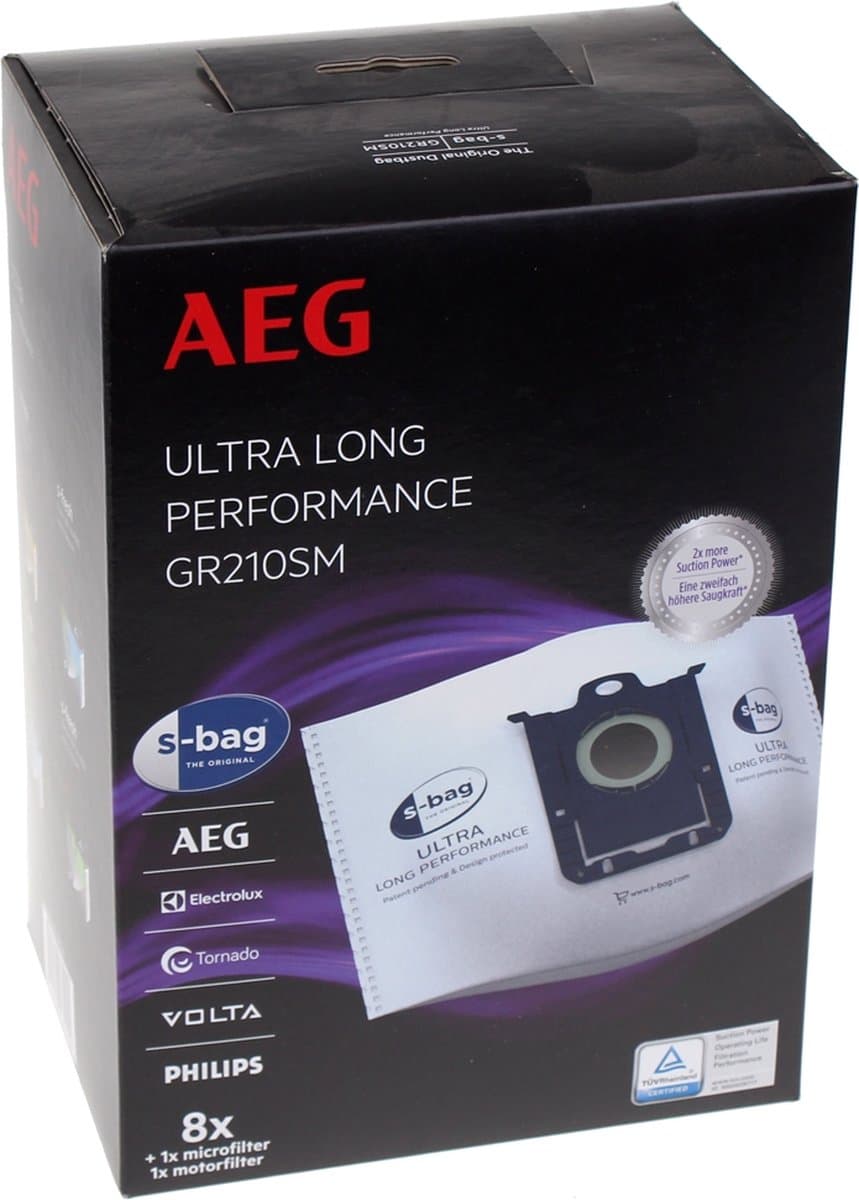 AEG - STOFZUIGERZAK - GR210SM - CLASSIC LONG PERFORMANCE -8ST - 9001688366 — afbeelding 1