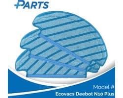 Ecovacs Deebot N10 Plus Dweilpads (3 Stuks, Plus.Parts® alternatief voor D-CC3I)