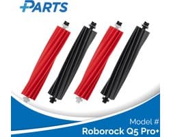 Roborock Q5 Pro+ Borstels (4 Stuks, Plus.Parts® alternatief voor 8.02.0199)