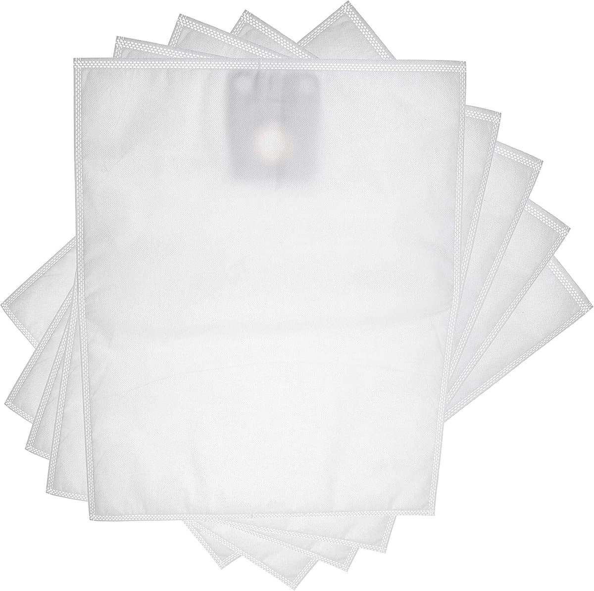 Stofzuigerzakken - Schoonmaakzakken - Stofvrij Houden - Microfleece Materiaal - 5 Stuks - Wit — afbeelding 1