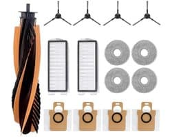 15 Pack Vervangende Onderdelen set - geschikt voor JONR P20 Pro Stofzuiger - met Hoofdroller Borstel - filter - Stofzakken - Zijborstels - Mop Doeken