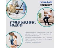 rs-products I 5x stofzuigerzakken voor SEVERIN BC 7035 S'Power snowlight, SB 7211 I HOOVER Freespace TFS 5196, TFS - ShopVlot
