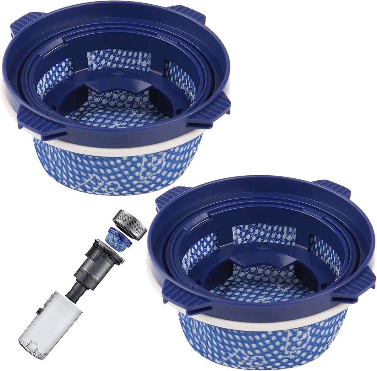 Stofzuigerfilters – Geschikt voor Jet 60/70/75/90 – Wasbare vervangingsfilters – Hoogwaardige filteraccessoires – Universele stofzuigerbenodigdheden — afbeelding 1