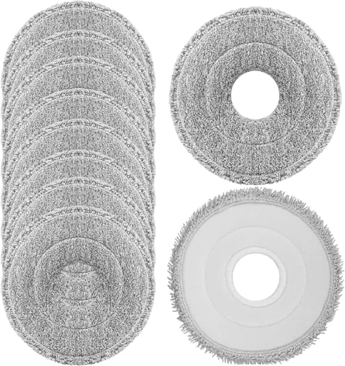 10 stuks microvezel reinigingsdoeken voor Dreame L10s Ultra Gen 2/Gen 3, L10s Pro Ultra Heat, L20 Ultra, X40, X50 Ultra, Mova E30 Ultra, P50 Pro Ultra en Xiaomi X10+/X20+ stofzuigerrobots, vervangende mop pads, wasbaar en herbruikbaar — afbeelding 1