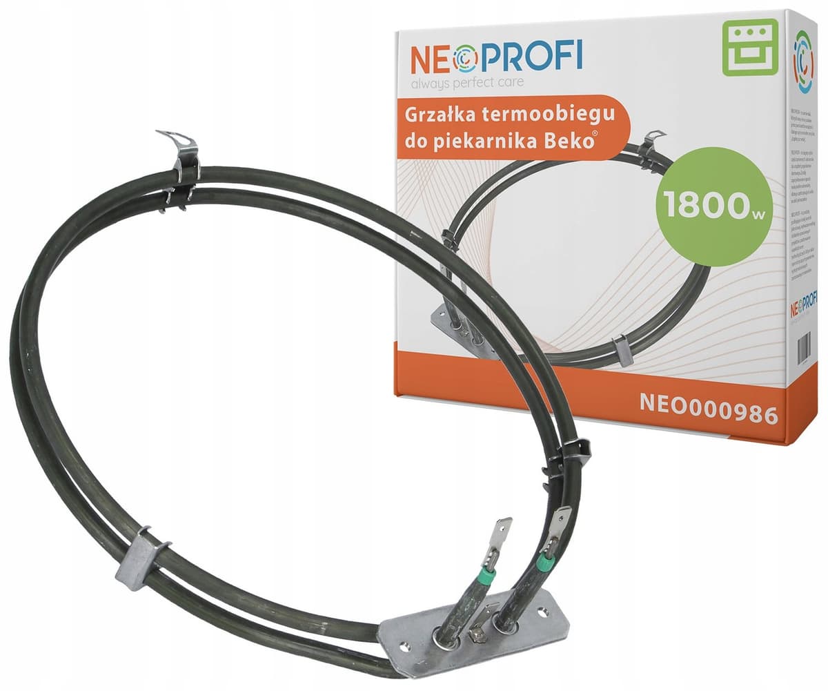 Circulatiegrill 1800W voor Beko Oven - Rond — afbeelding 1