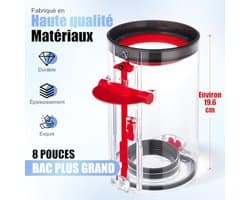 Stofbak + HEPA-filter compatibel met Dyson V11 V15 SV14 SV15 SV22, stofreservoir reserveonderdeel 970050-01/965443-01, 19,6 cm hoog