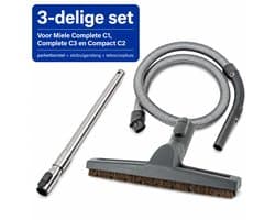 Kleanburg® Geschikt voor Miele Complete C3 - Onderdelen Set – Slang, Telescoopbuis & Parketborstel