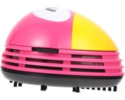 Desktop Stofzuiger - Mini Tafelreiniger - Bureau Schoonmaken - Sterke Zuigkracht - 10.5 cm - Roze