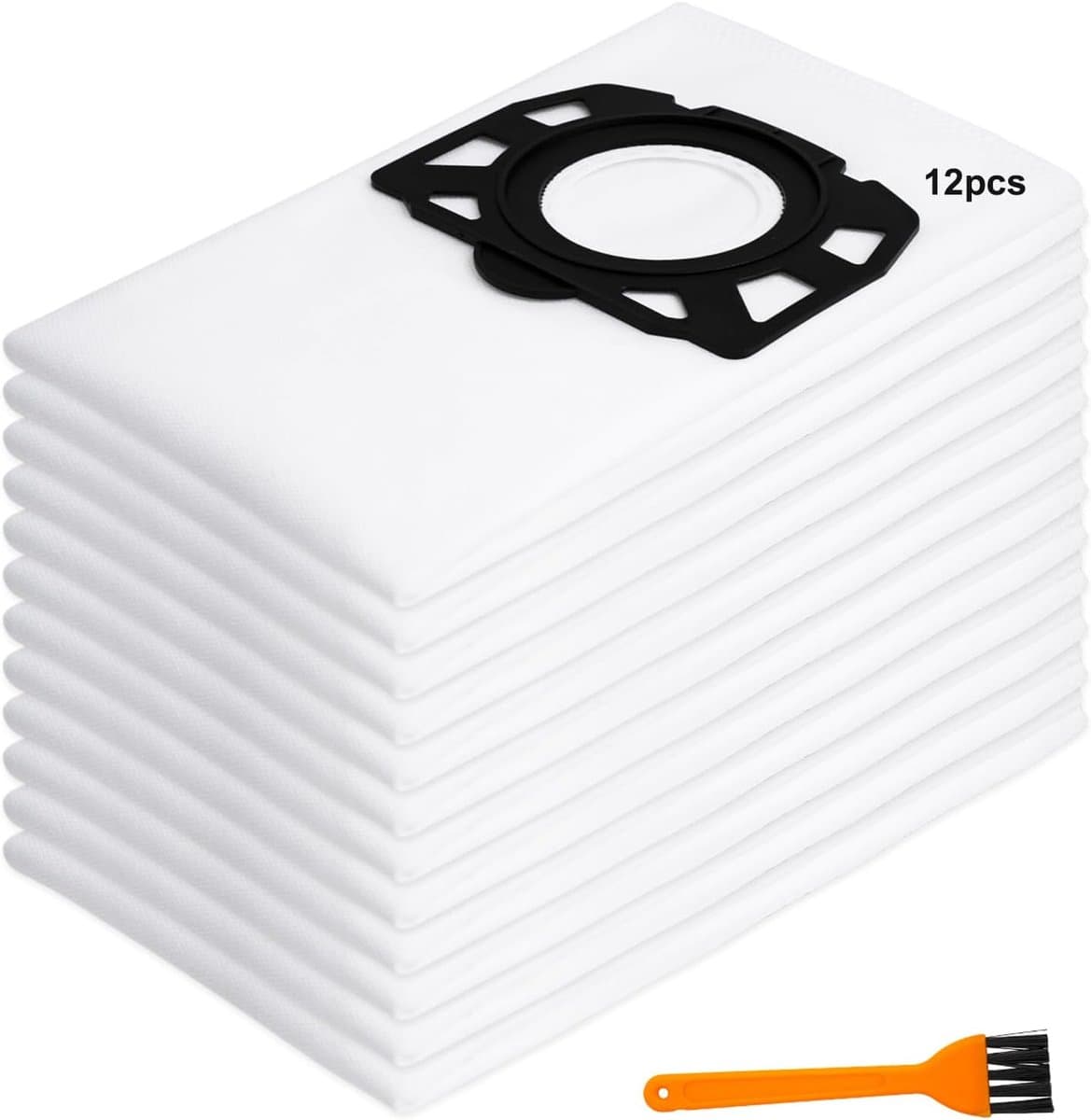 12 Stofzuigerzakken voor Karcher WD4 WD5 WD6 WD5P WD6P MV4 MV5 MV6 – 2.863-314.0 Vervanging – Nat en Droog — afbeelding 1