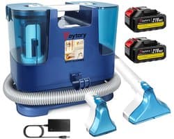 Cellista Draadloze Tapijtreiniger 210W - Vlekkenreiniger voor Bank en Auto - Meubelreiniger met Spuitzuigfunctie - Accu Tapijtreiniger - 2 Accu's