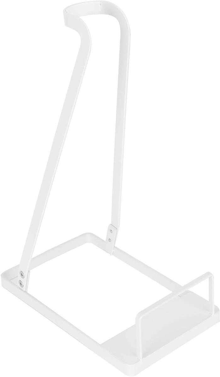 Stofzuigerrek Organizer - Standaard Houder - Draadloze Stofzuiger - Ponsvrij Ontwerp - 38.5 cm Hoogte - Wit — afbeelding 1