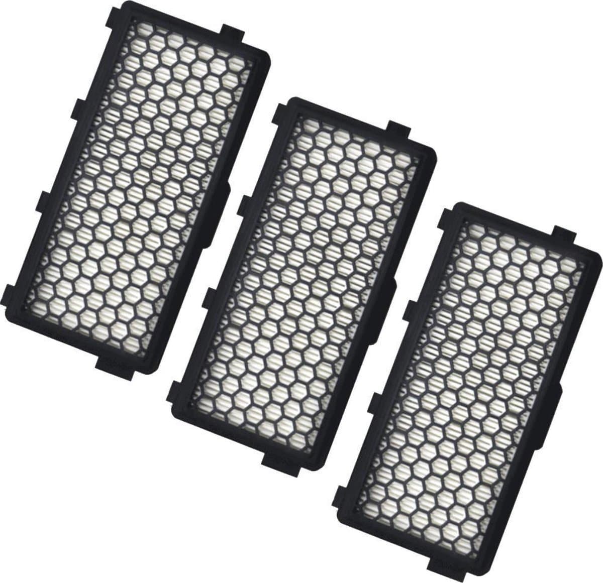3x HEPA & Koolstof Filter geschikt voor Miele Airclean Plus SF-HA S4/S5/S6/S8 C2-C3 Compact C1 , C3, C2, S8, S6, S5, S4, S8000, S6000, S5000, S4000 - Stofzuigerfilter HEPA Filter — afbeelding 1