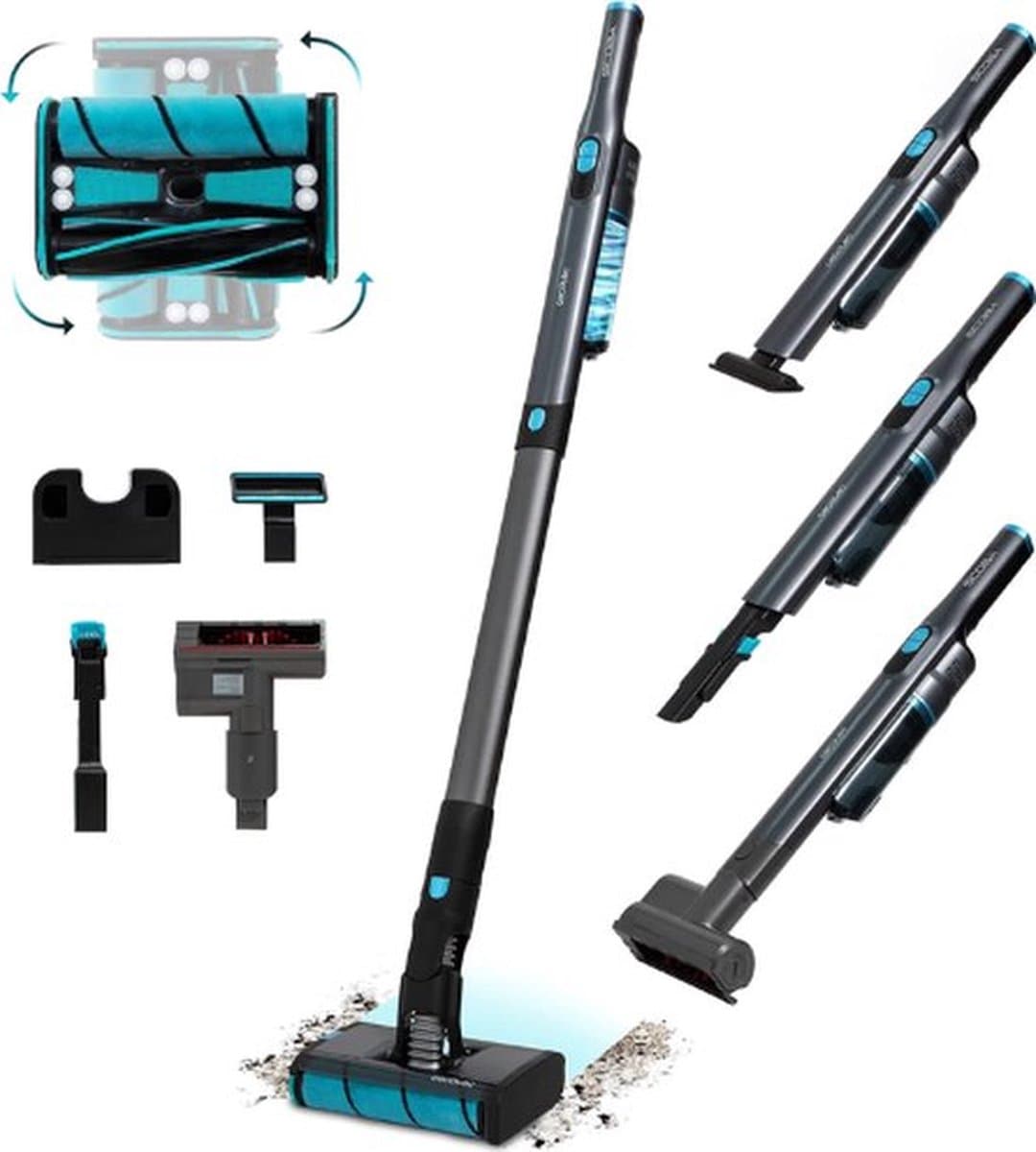 Multifunctionele Steelstofzuiger – Draadloos – Stofzuiger zonder Zak – Op Accu – Vacuum Cleaner – 20000PA – 8 Mondstukken – 210W — afbeelding 1