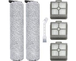 2 Rollenborstels + 3 Filters + 1 Reinigingsgereedschap Geschikt voor Dreame H12 Core/H11/H11 MAX Droge & Natte Stofzuigers