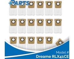 Dreame RLX41CE Stofzakken (18 Stuks, Plus.Parts® alternatief voor RDB3)